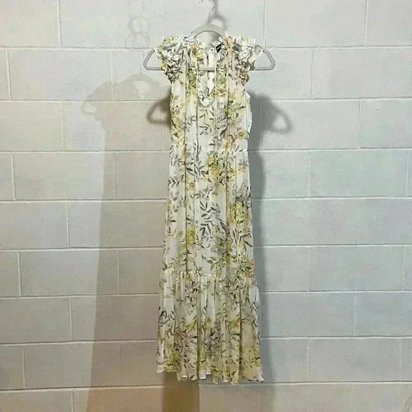 Generation Love Women's Betsey Dress in Marigold Bloom White Floral Romantic NWT